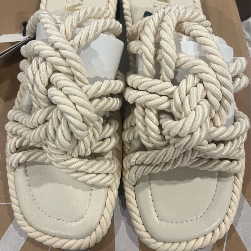 Zara *Brand New* Rope Sandal